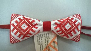 галстук-бабочка с белорусским орнаментом 3