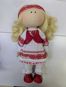 Кукла в белорусском костюме 32 см
