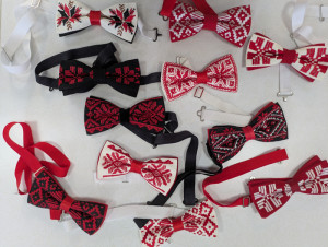 Галстук-бабочка с белорусским орнаментом- фото2