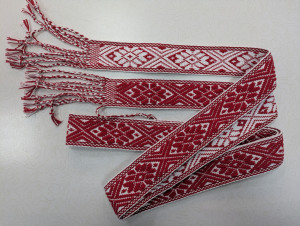 Пояс-кушак с белорусским орнаментом 1