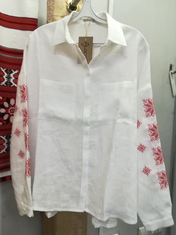 блузка-вышиванка оверсайз- фото
