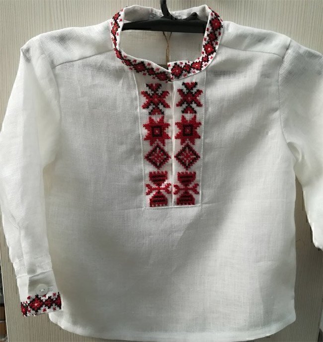 Вышиванка белорусская для мальчика ростовки 92 - 110- фото
